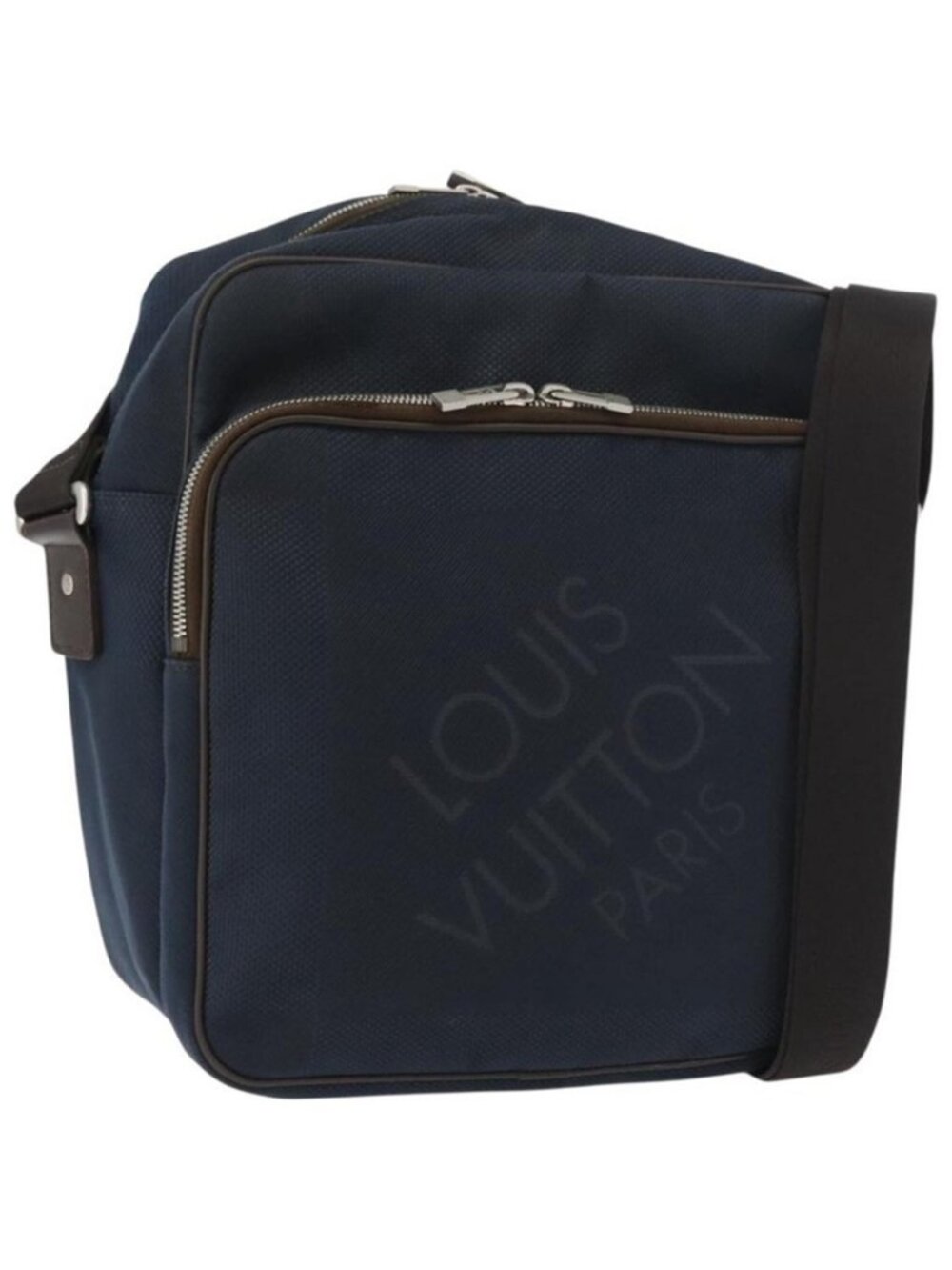 Authentic LOUIS VUITTON Damier Geant Pilot Shoulder Bag Blue N41159 LV